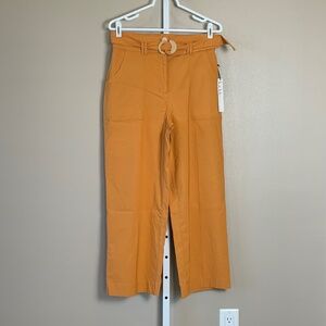 Nicole Miller Belted Cropped Pants